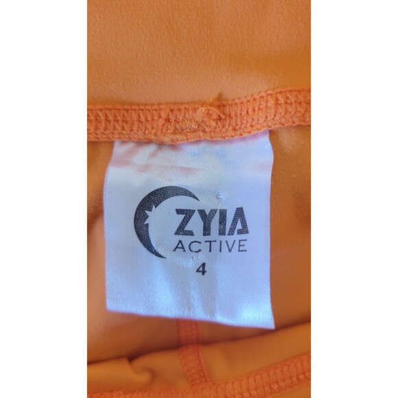 Women's Zyia Orange Cropped Leggings - Picture 3 of 3